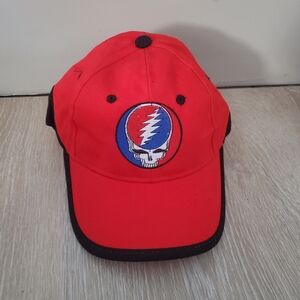 Grateful Dead Steal Your Face Red Baseball hat adjustable Strapback hat